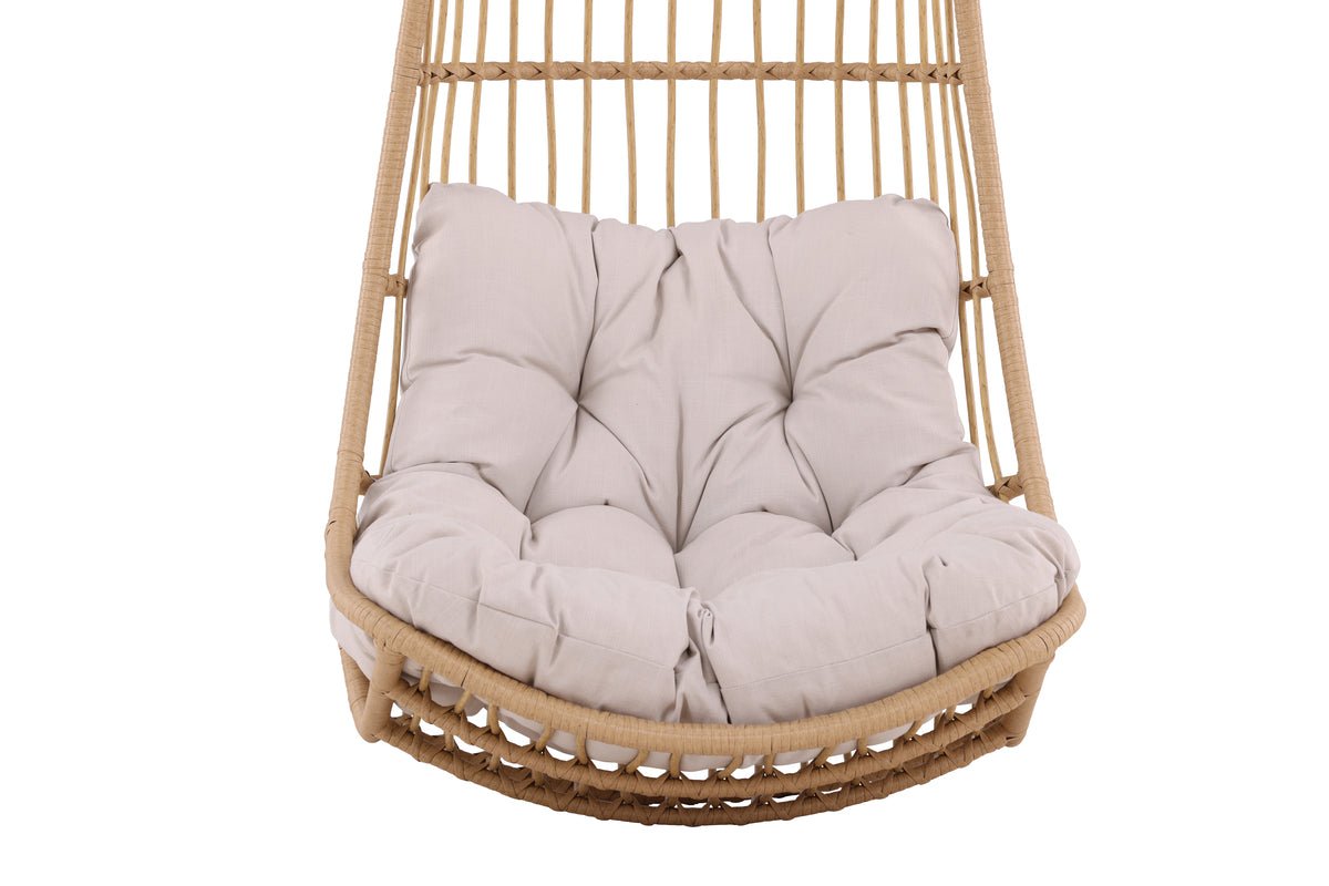 Luxusbetten24 Kaelis Hängesessel Aus Rattan Beige Garten Entspannen