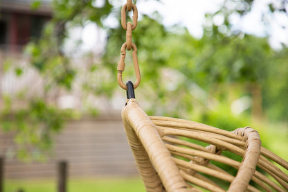 Luxusbetten24 Kaelis Hängesessel Aus Rattan Beige Garten Entspannen