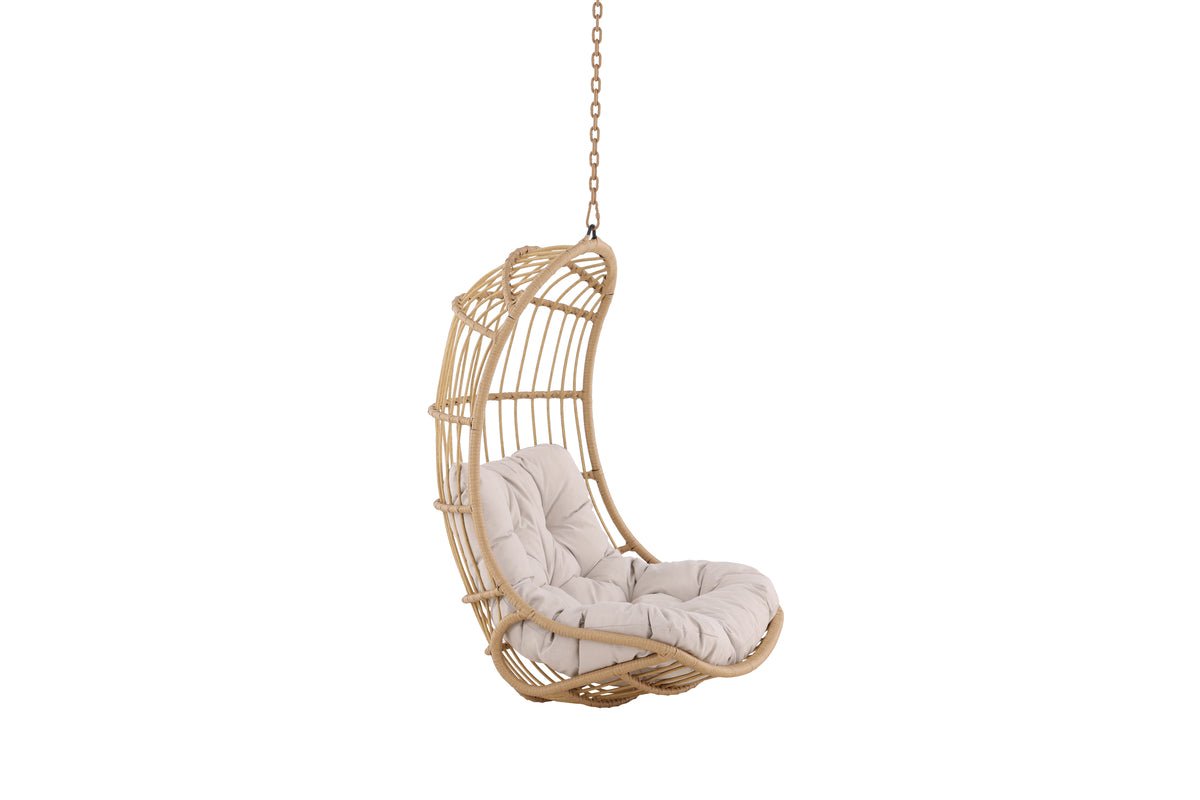 Luxusbetten24 Kaelis Hängesessel Aus Rattan Beige Garten Entspannen