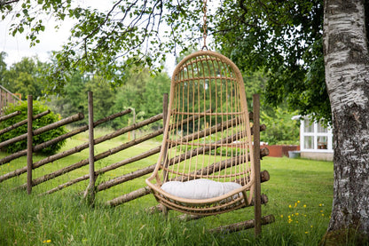 Luxusbetten24 Kaelis Hängesessel Aus Rattan Beige Garten Entspannen