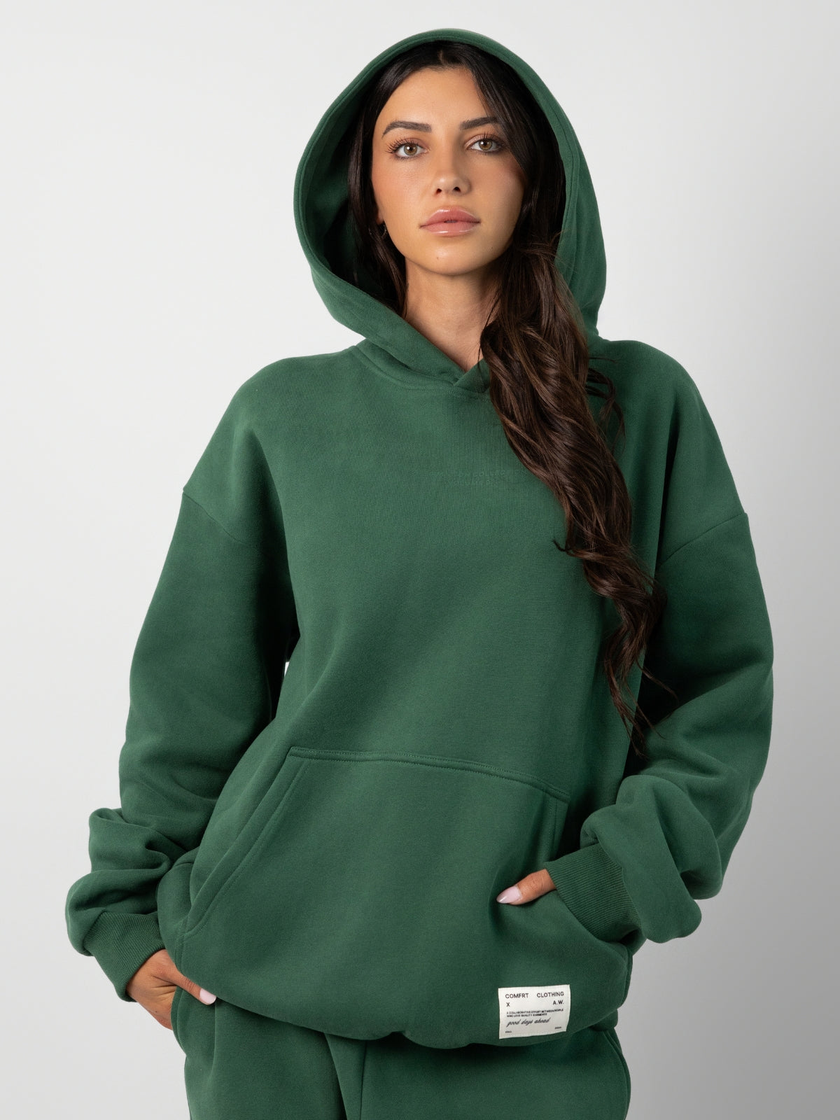 Comfrt Kapuzenpullover Oversized Passform Superweicher Baumwollmix Unisex Stil