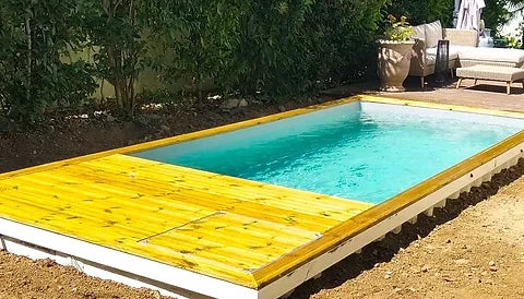 Contenedores Ejido Piscina Contenitore 20 Pies Semi-Enterrata Plateato