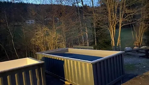 Contenedores Ejido Piscina Contenitore 20 Pies Semi-Enterrata Plateato