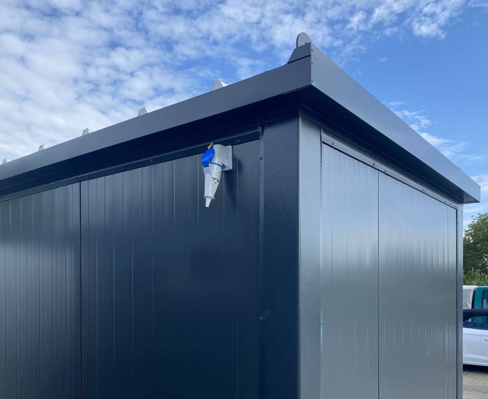 Contenedores Ejido Contenedor Ufficio Modulare Prefabricato 4,00×2,20 m Grigio