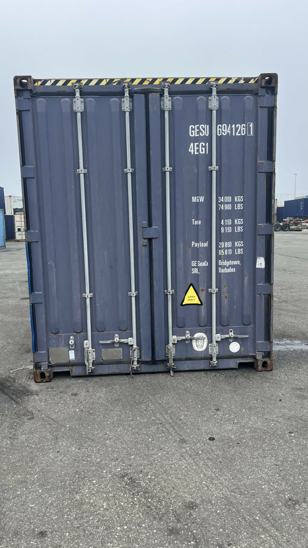 40‑Fuß HC Pallet Wide Maritimer Container Für Zwei Paletten