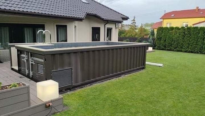MBH Container 20 Fuß Pool aus Stahl mit Filtersystem