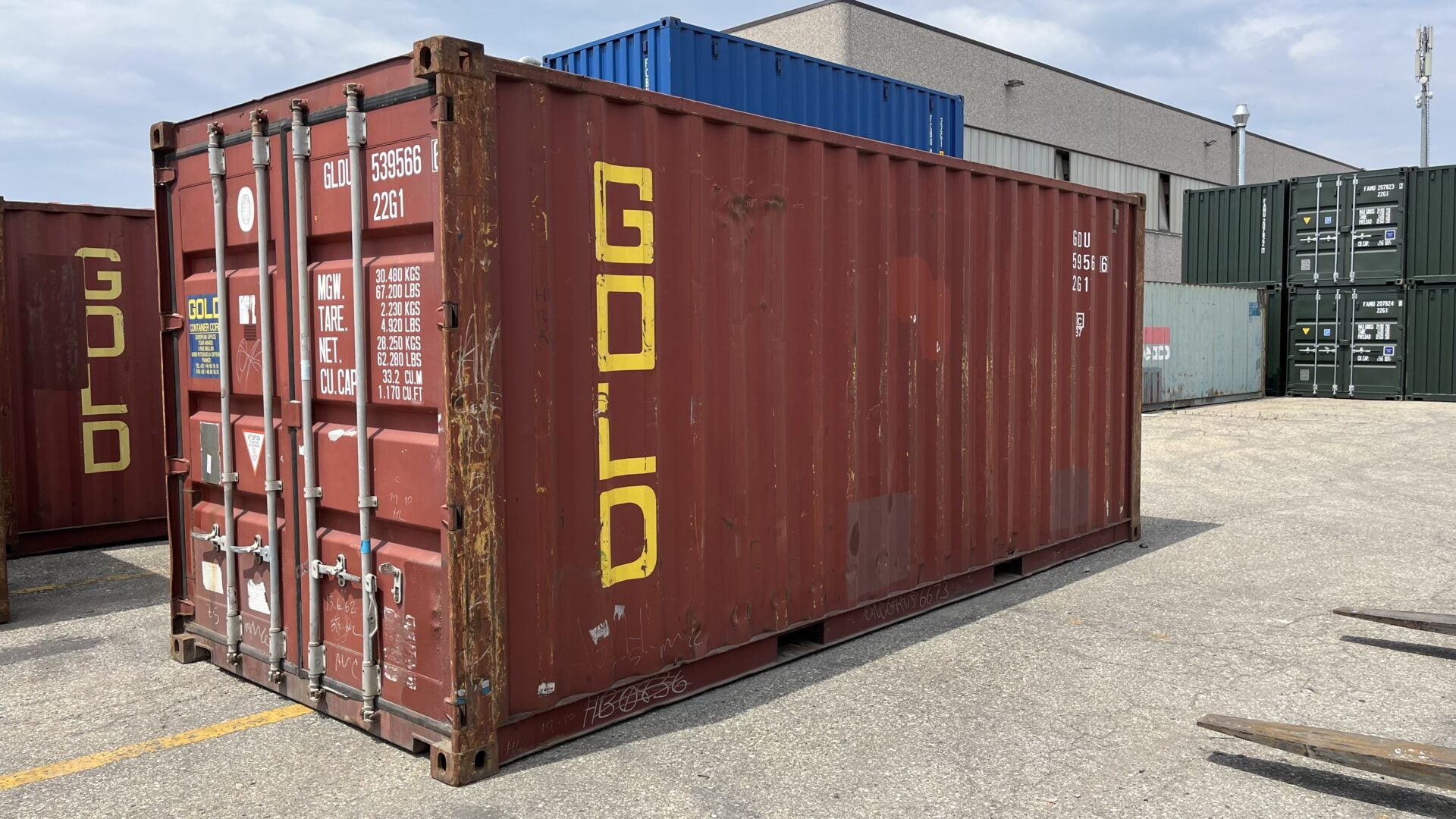 20-Fuß Gebraucht-Seecontainer ISO Box Dry Standard mit CSC-Zertifizierung
