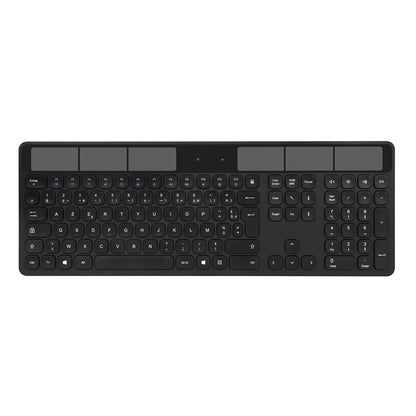 INOVU SWL10 Negro Teclado Inalámbrico Ultra Delgado Solar AZERTY