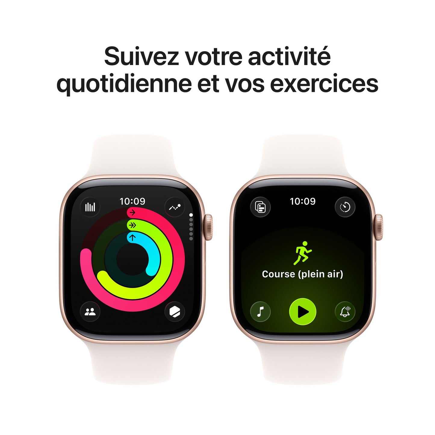 Apple Watch 11 GPS 46 mm Aluminio Oro Rosa Correa M/L