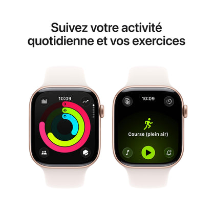 Apple Watch 11 GPS 46 mm Aluminio Oro Rosa Correa M/L
