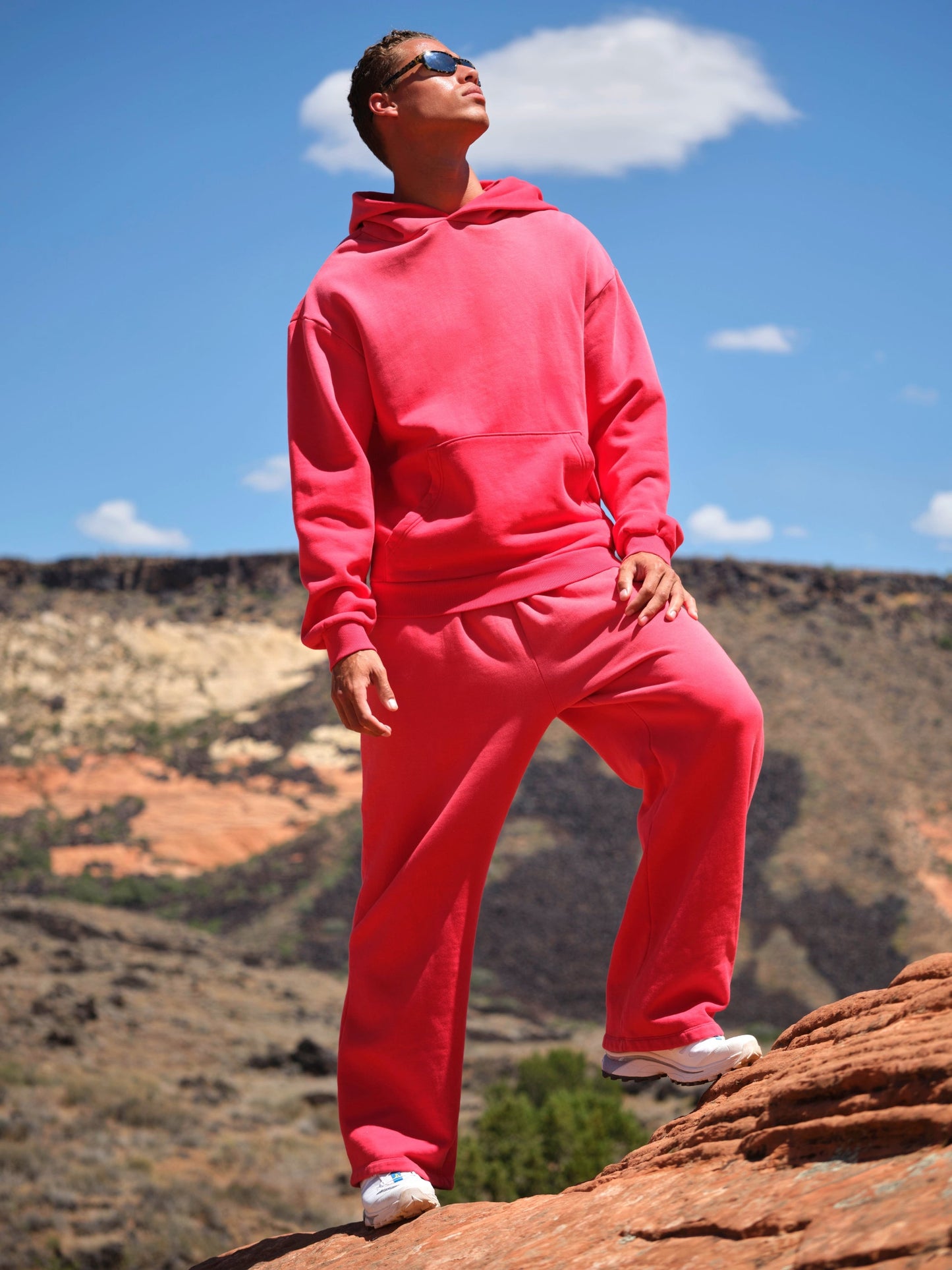 Comfrt Sunwashed Hoodie 100% Baumwolle Oversized Garment Dyed Sommer