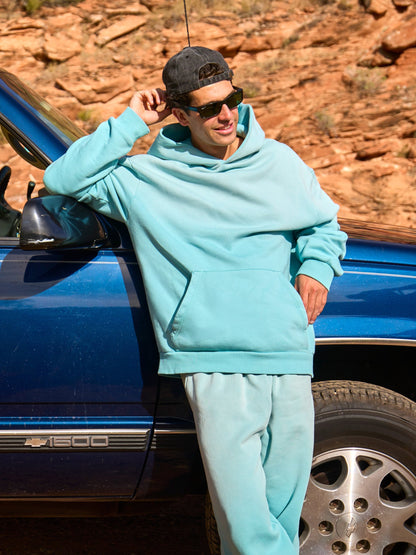 Comfrt Sunwashed Hoodie 100% Baumwolle Oversized Garment Dyed Sommer