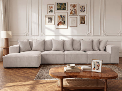 Luxusbetten24 Designer Sofa Largo L Maxi Cord