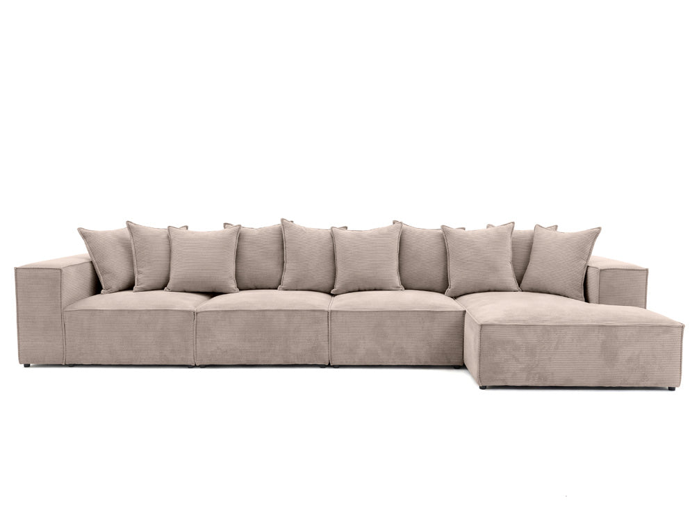 Luxusbetten24 Designer Sofa Largo L Maxi Cord