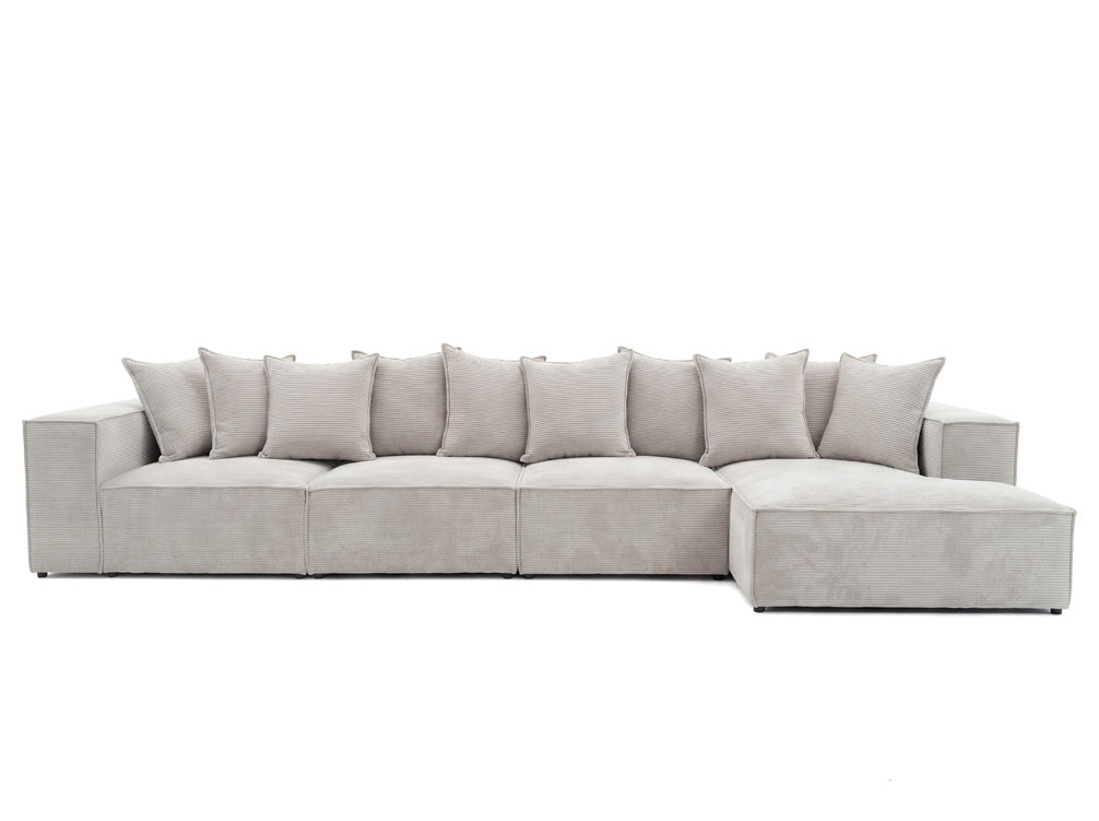 Luxusbetten24 Designer Sofa Largo L Maxi Cord