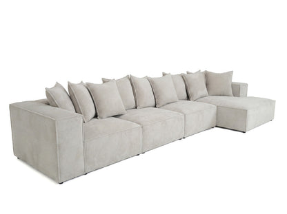 Luxusbetten24 Designer Sofa Largo L Maxi Cord