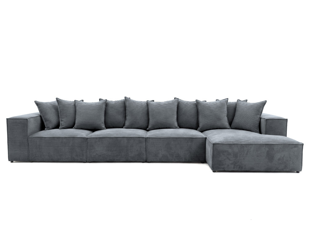 Luxusbetten24 Designer Sofa Largo L Maxi Cord