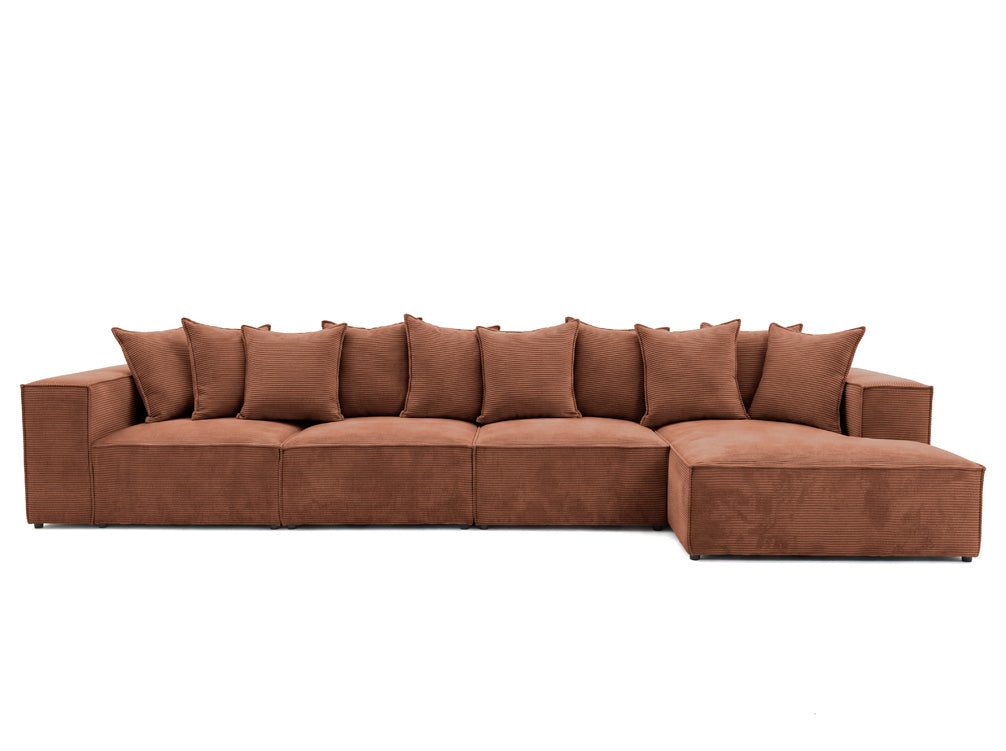 Luxusbetten24 Designer Sofa Largo L Maxi Cord