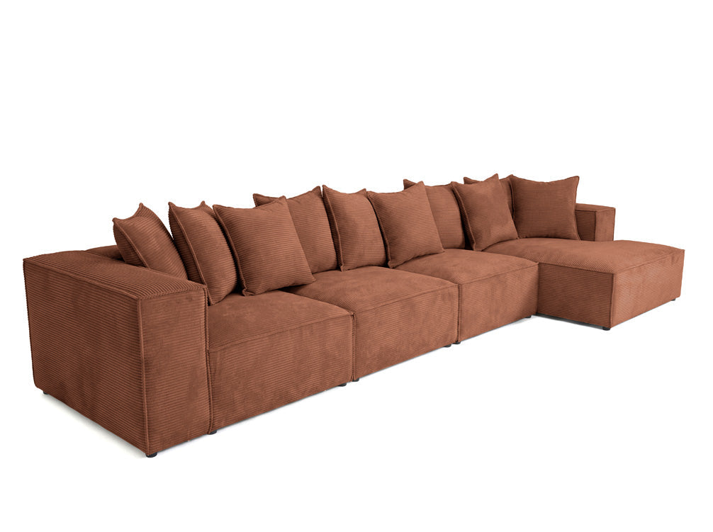 Luxusbetten24 Designer Sofa Largo L Maxi Cord