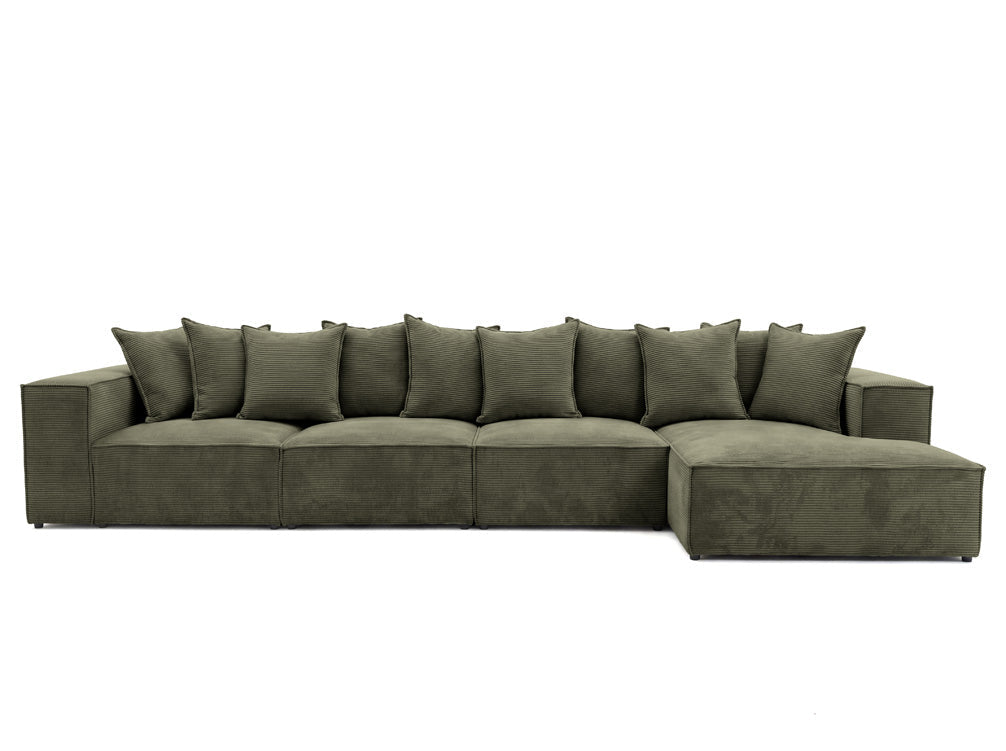 Luxusbetten24 Designer Sofa Largo L Maxi Cord