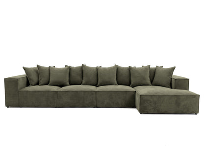 Luxusbetten24 Designer Sofa Largo L Maxi Cord
