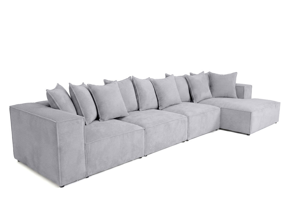 Luxusbetten24 Designer Sofa Largo L Maxi Cord