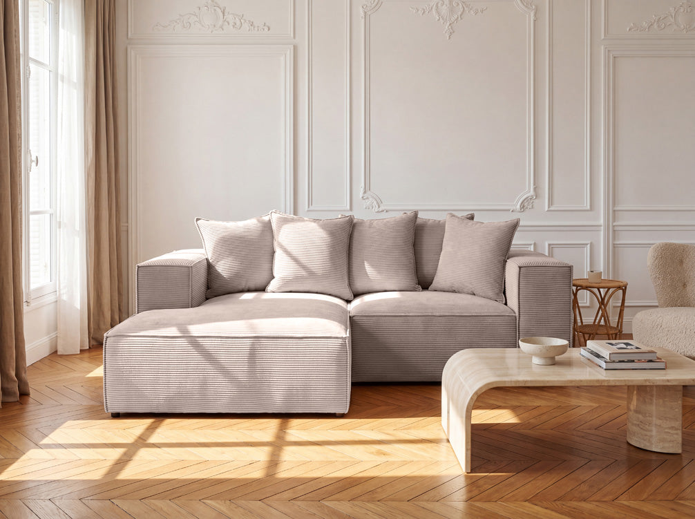 Luxusbetten24 Largo L Mini Designer Sofa Cord