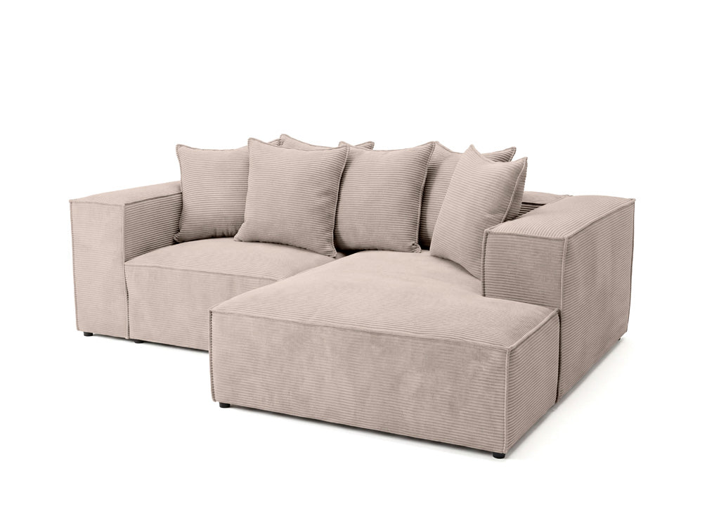 Luxusbetten24 Largo L Mini Designer Sofa Cord