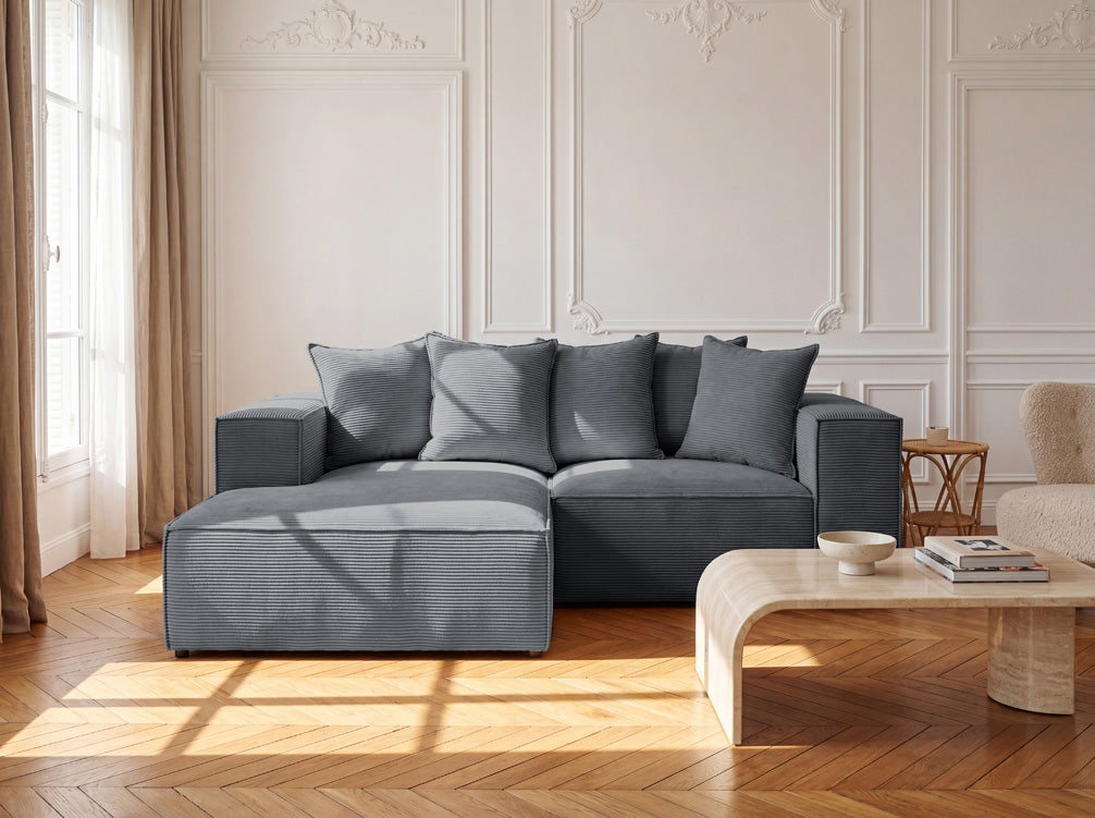 Luxusbetten24 Largo L Mini Designer Sofa Cord