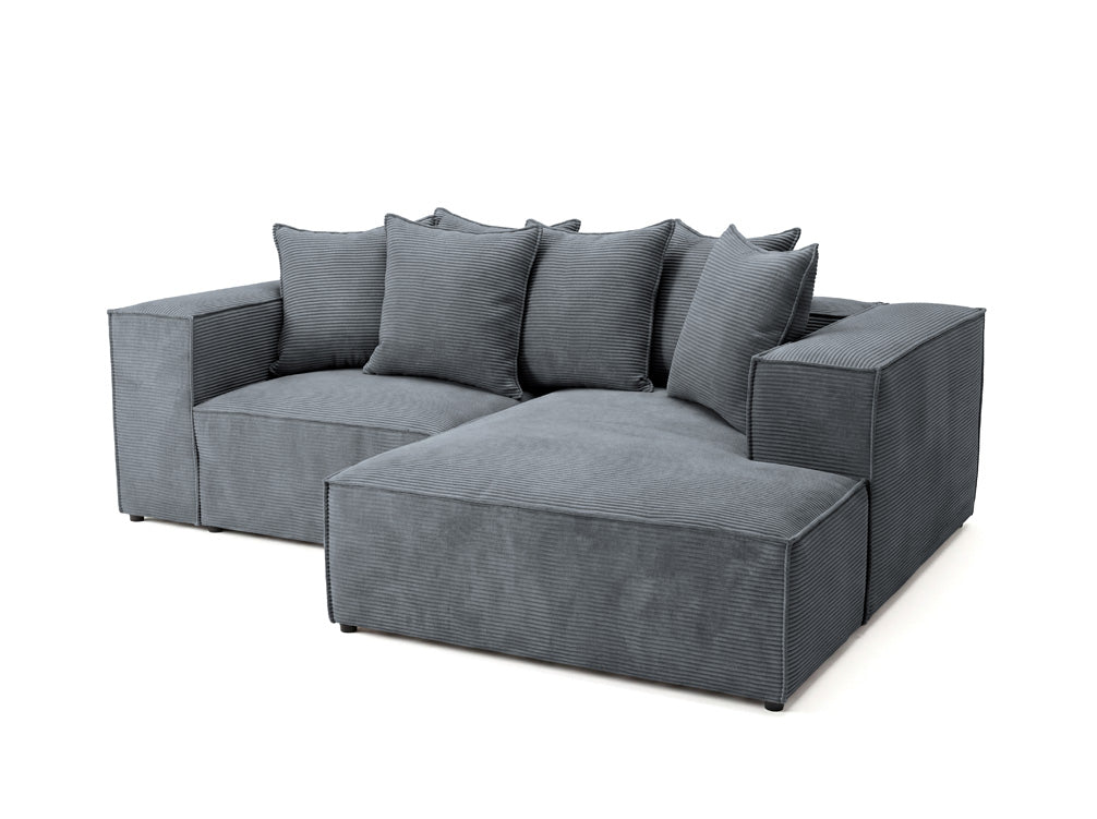 Luxusbetten24 Largo L Mini Designer Sofa Cord