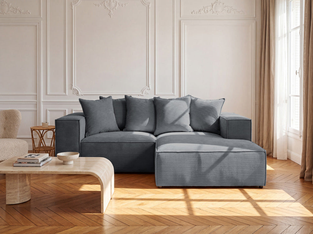 Luxusbetten24 Largo L Mini Designer Sofa Cord