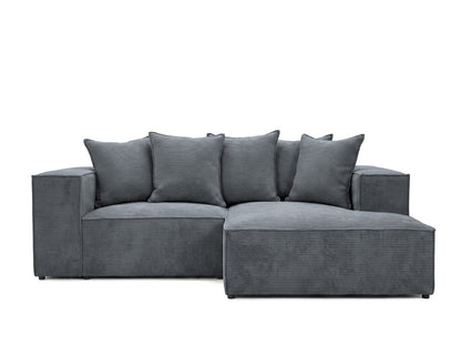 Luxusbetten24 Largo L Mini Designer Sofa Cord