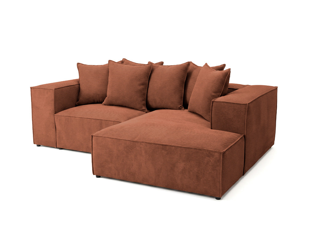 Luxusbetten24 Largo L Mini Designer Sofa Cord