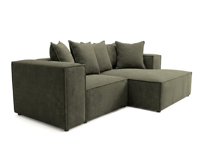 Luxusbetten24 Largo L Mini Designer Sofa Cord