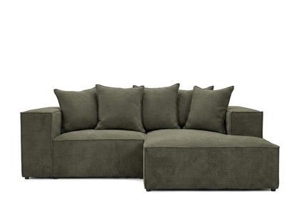 Luxusbetten24 Largo L Mini Designer Sofa Cord