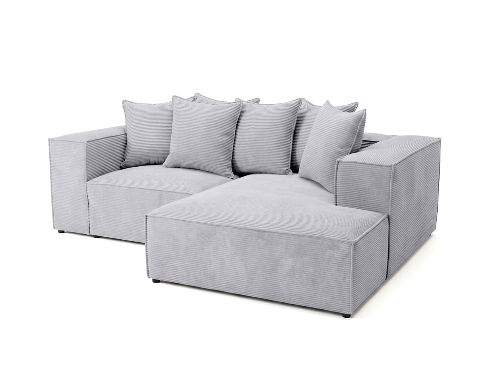 Luxusbetten24 Largo L Mini Designer Sofa Cord