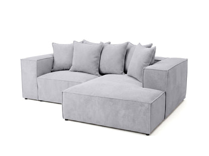 Luxusbetten24 Largo L Mini Designer Sofa Cord