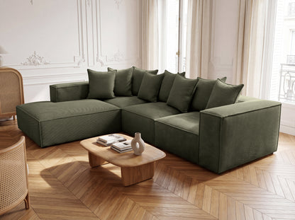Designer Sofa Largo mit langer Ottomane in Cord