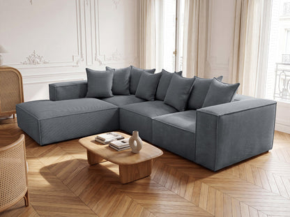 Designer Sofa Largo mit langer Ottomane in Cord