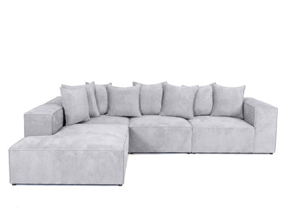 Designer Sofa Largo mit langer Ottomane in Cord