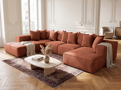 Luxusbetten24 Designer Largo U XXL Sofa Cord