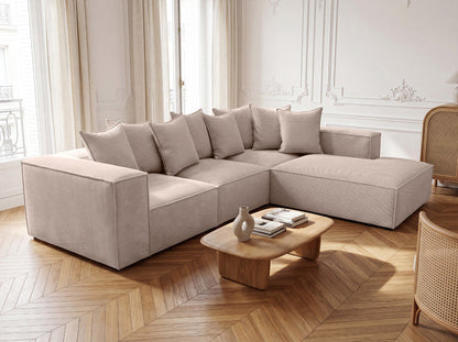 Designer Sofa Largo mit langer Ottomane in Cord