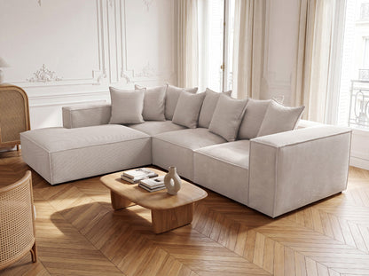 Designer Sofa Largo mit langer Ottomane in Cord