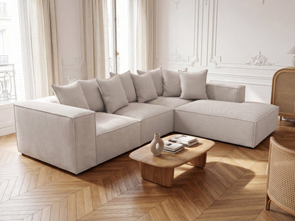 Designer Sofa Largo mit langer Ottomane in Cord