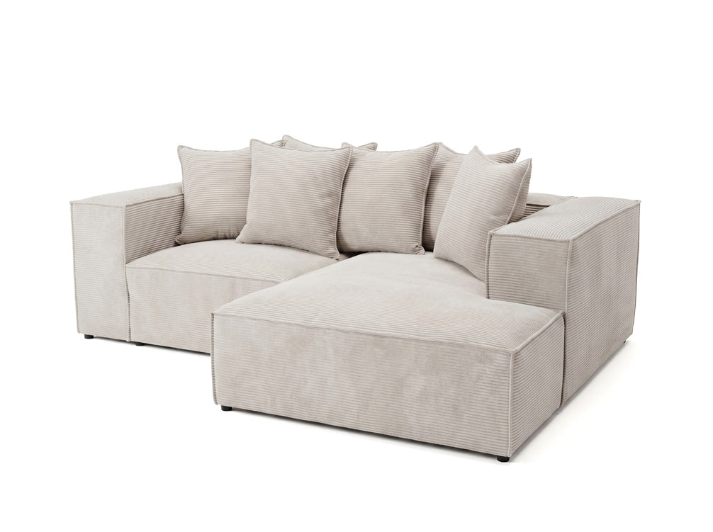 Luxusbetten24 Largo L Mini Designer Sofa Cord