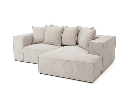 Luxusbetten24 Largo L Mini Designer Sofa Cord