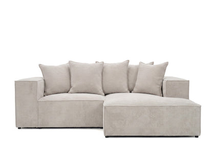 Luxusbetten24 Largo L Mini Designer Sofa Cord