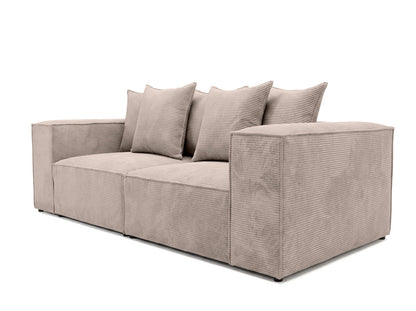 Luxusbetten24 Designer Sofa Largo 3‑Sitzer Cord