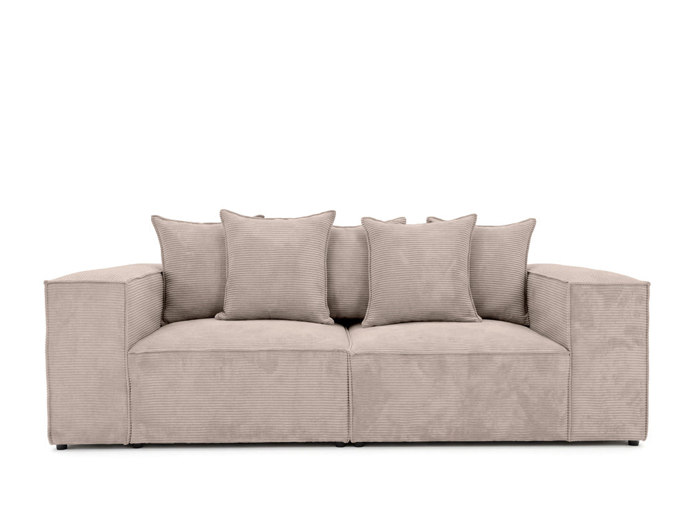 Luxusbetten24 Designer Sofa Largo 3‑Sitzer Cord