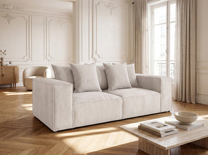 Luxusbetten24 Designer Sofa Largo 3‑Sitzer Cord